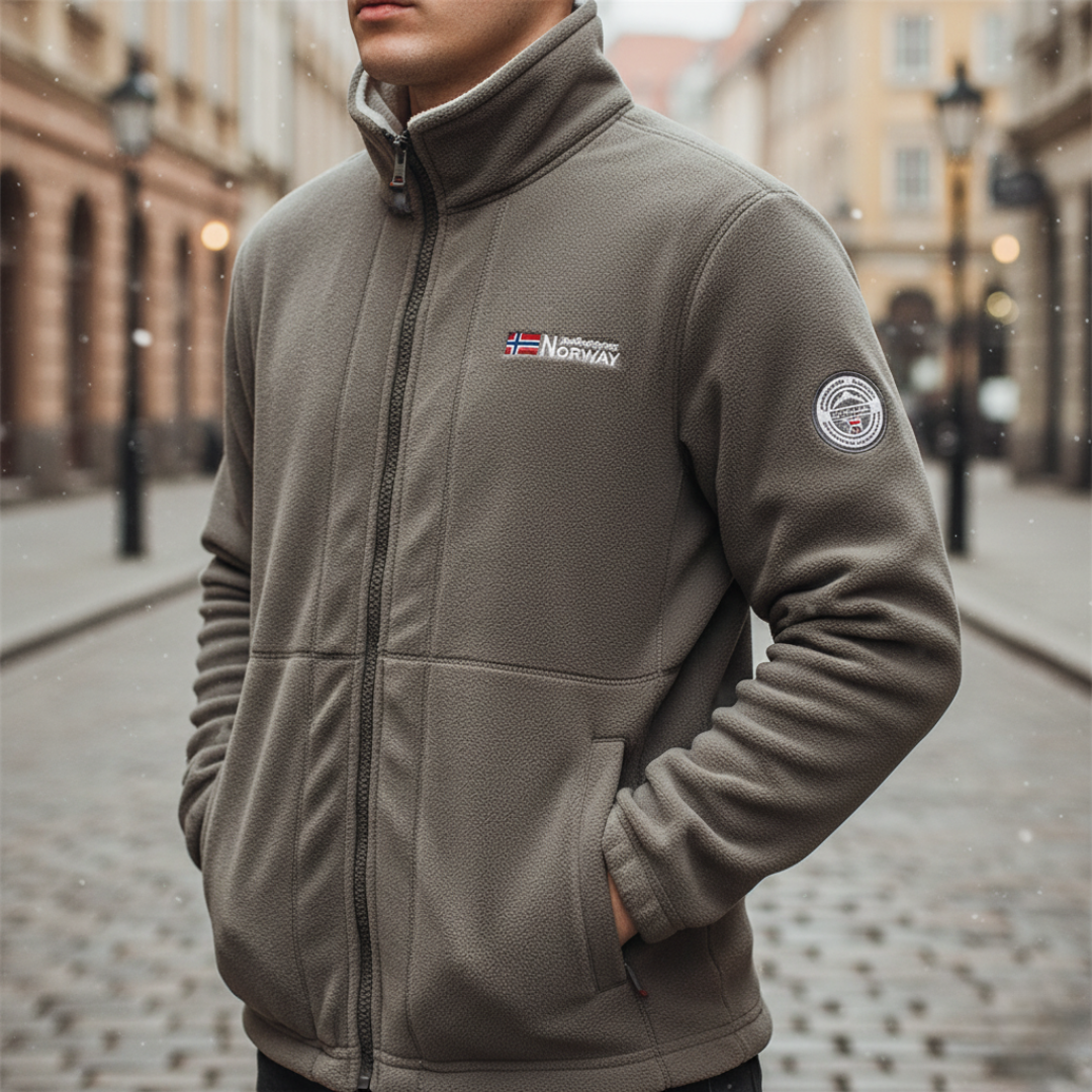 Herren Fleecejacke mit Reißverschluss für den Winter | Vestea