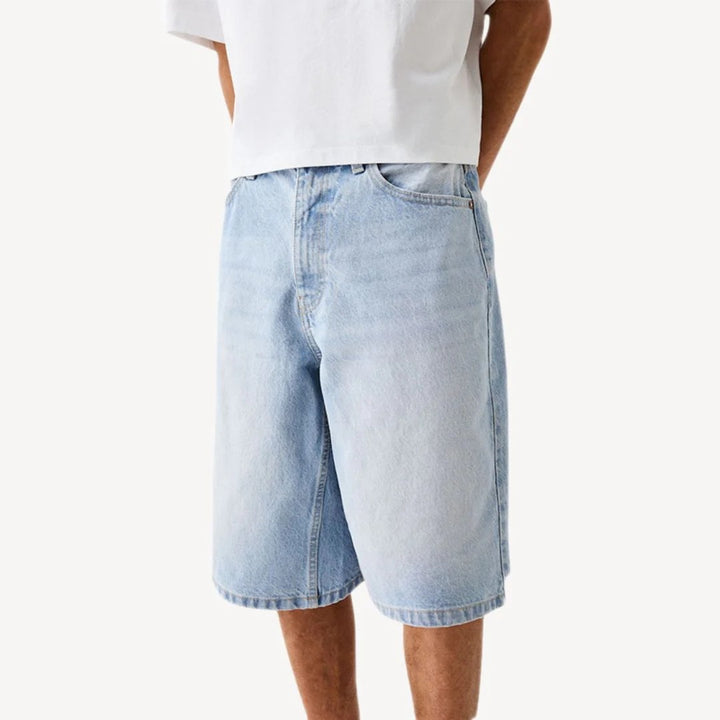 Herren Weite Baggy-Jeans-Shorts | Vestea