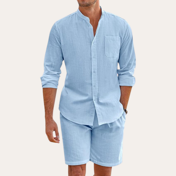 Vestea | Herren Leinen Set – 2-teilig, Sommer Outfit
