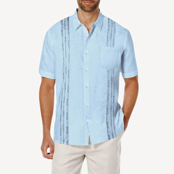 Herren Leinen-Guayabera-Hemd | Vestea