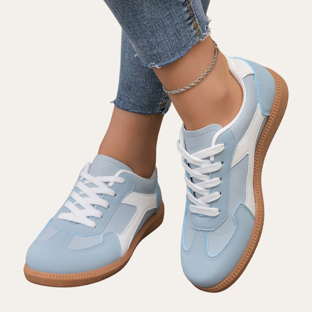 Damen Orthopädische Leder-Sneaker – Bequeme Freizeitschuhe mit Fußbett, Weicher Sohle & Ergonomischer Passform | Vestea