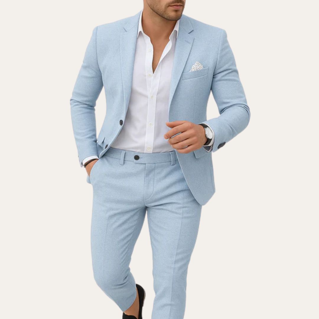 Herren Leinen Anzug Slim Fit | Vestea
