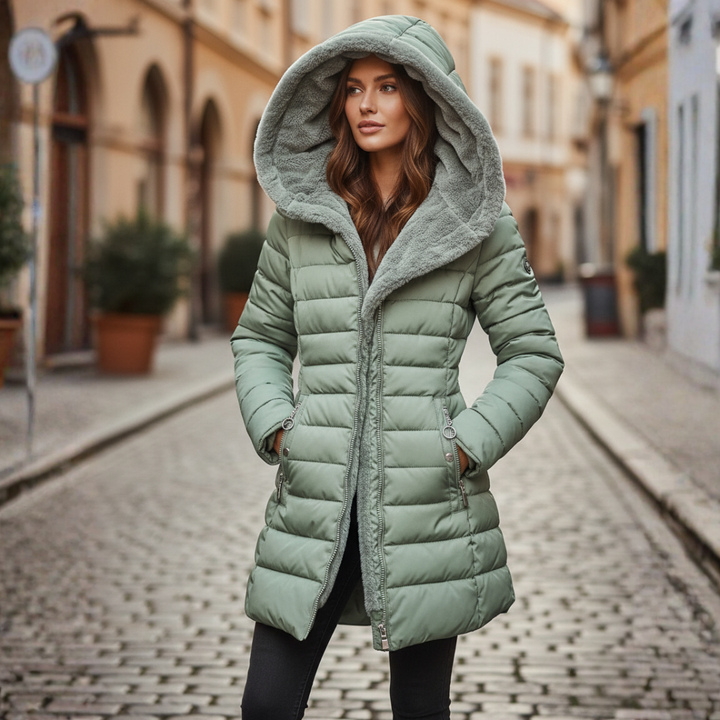 Winter Daunenjacke für Damen mit Kapuze | Vestea