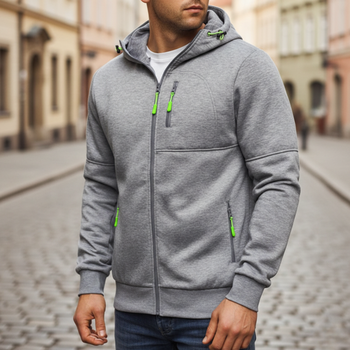 Herren Kapuzenjacke mit Reißverschluss | Vestea
