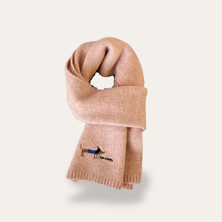 Damen Schal mit Hundemuster | Vestea