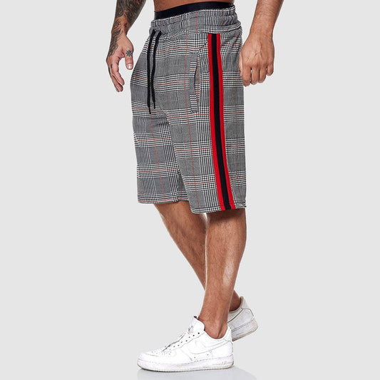 Men's Alpha Plaid Shorts | Side Stripe Hero