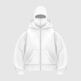 Men's Balaclava Zip Hoodie | Full-Face Streetwear