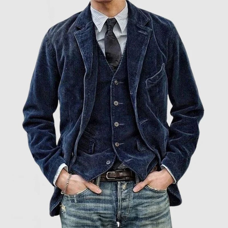 Men's Blazer and Vest Set | Tailored Layered Fit Front
