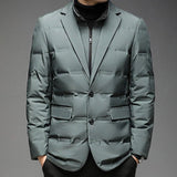 Men's Blazer-Collar Down Winter Jacket | Duck Down