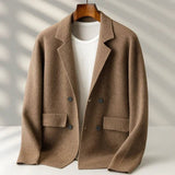 Men's Blazer-Style Cardigan Sweater | Button-Front Knit