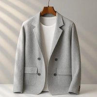 Men's Blazer-Style Cardigan Sweater | Button-Front Knit View 12