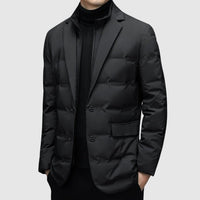 Men's Blazer-Style Piumino Jacket | Winter Puffer Close Up