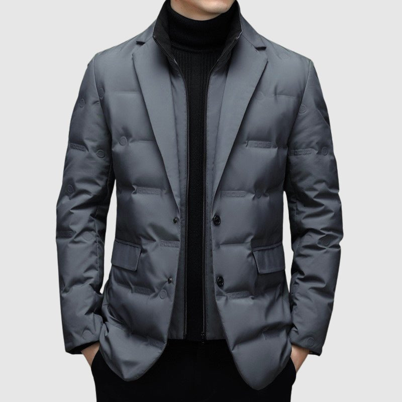 Men's Blazer-Style Piumino Jacket | Winter Puffer Front