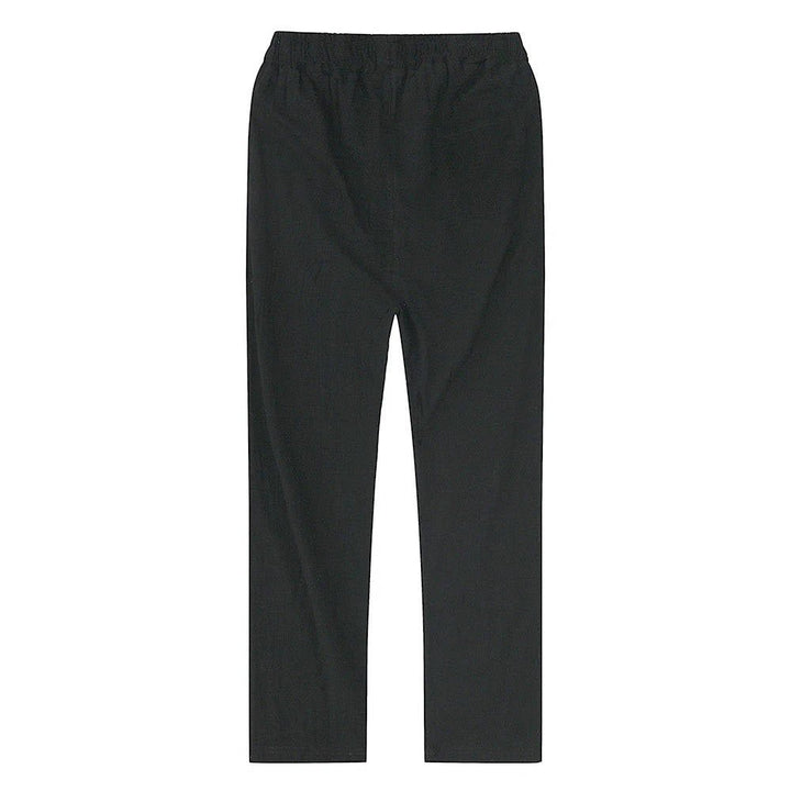 Men's Breathable Lightweight Linen Pants | Color-Block Alternate