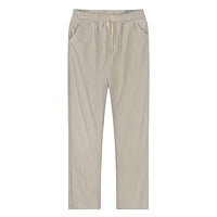 Men's Breathable Lightweight Linen Pants | Color-Block Back