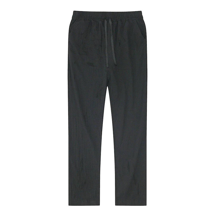 Men's Breathable Lightweight Linen Pants | Color-Block Full
