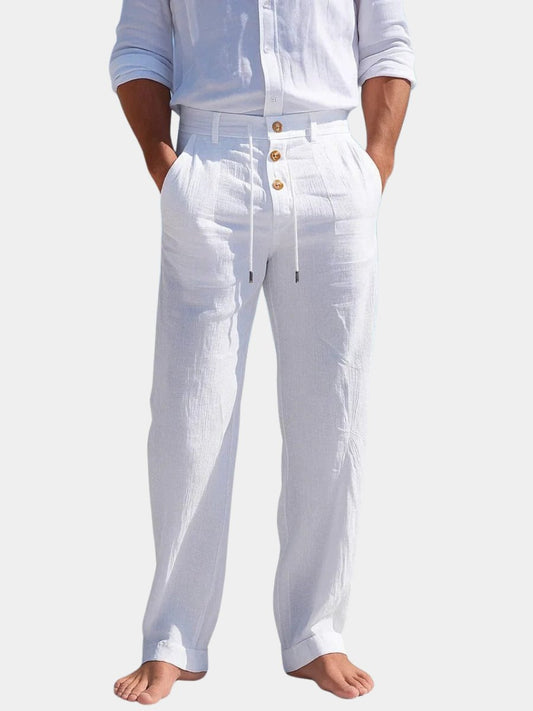 Men's Breathable Linen Chino Pants Hero