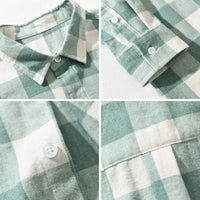 Men's Brushed Cotton Check Shirt | Gingham Back