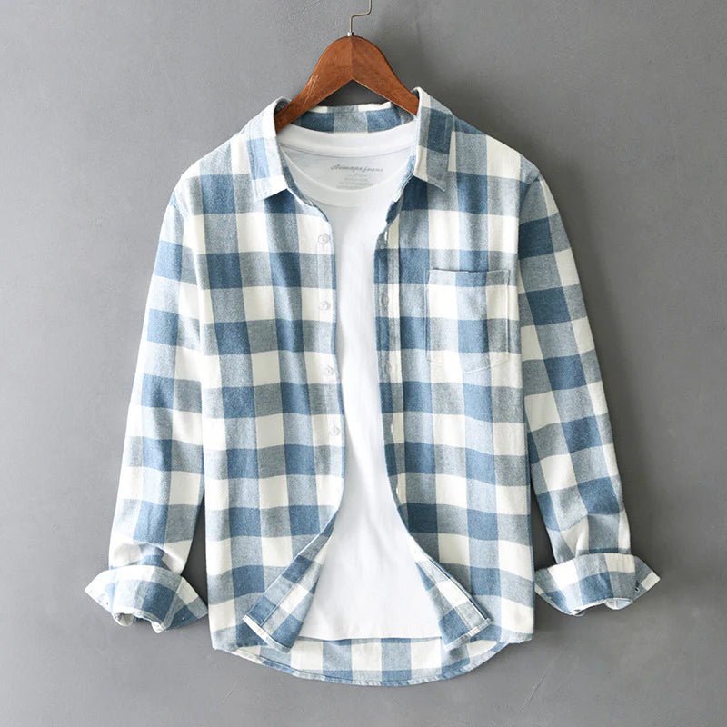 Men's Brushed Cotton Check Shirt | Gingham Hero
