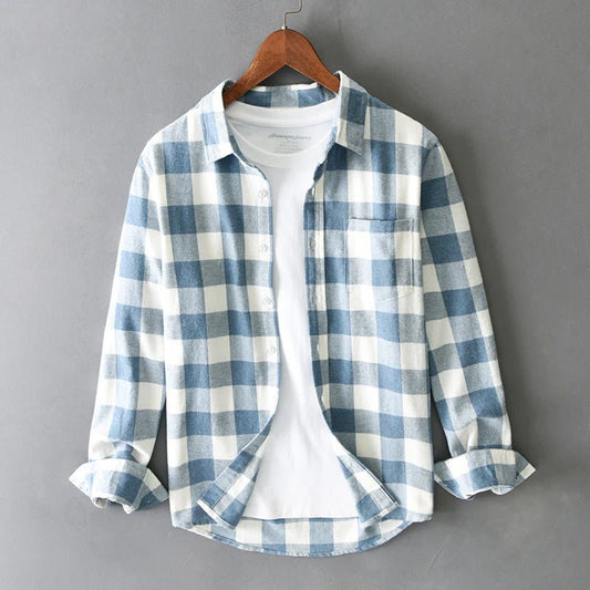 Men's Brushed Cotton Check Shirt | Gingham Hero