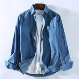 Men's Button-Down Denim Shirt | Cotton Classic Fit