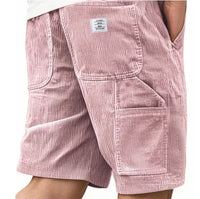 Men's Cargo Corduroy Shorts Pants Back