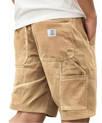 Men's Cargo Corduroy Shorts Pants Full