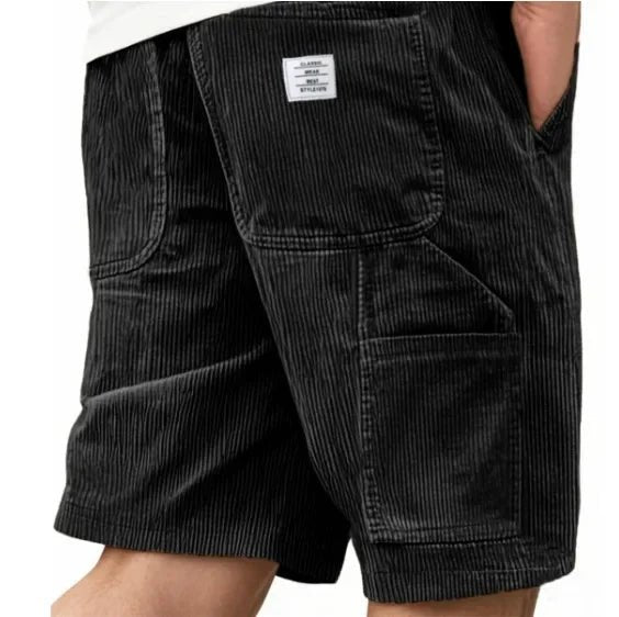 Men's Cargo Corduroy Shorts Pants Side