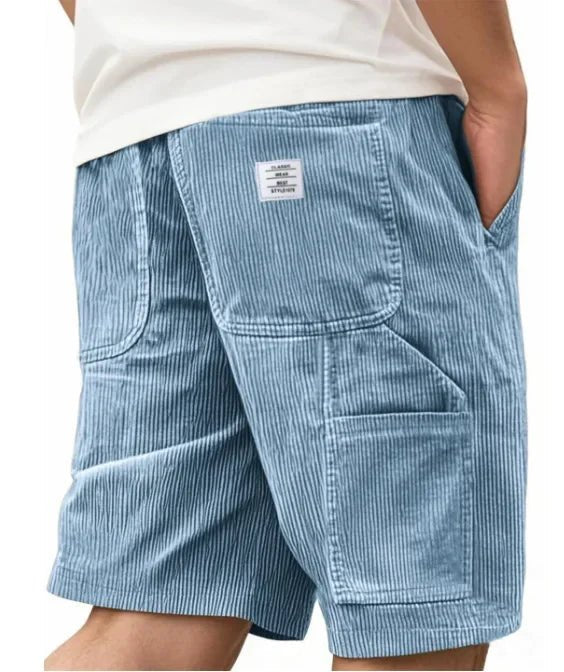 Men's Cargo Corduroy Shorts Pants View 11