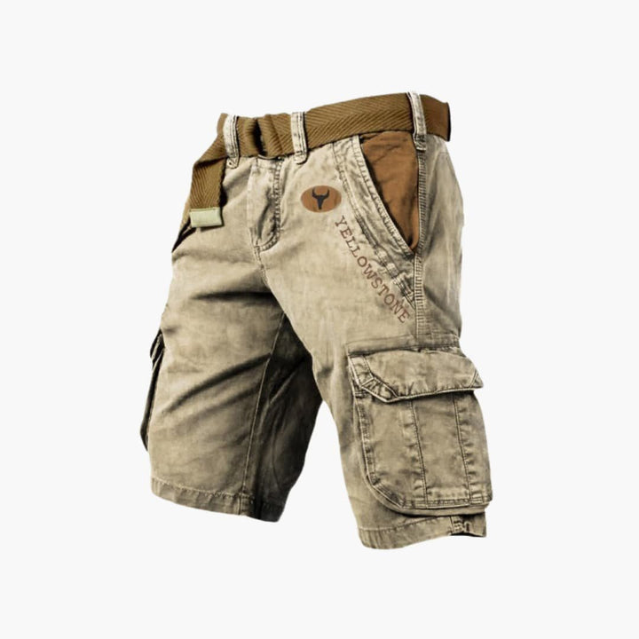 Men's Cargo Shorts with Belt | Multiple Pockets Detail