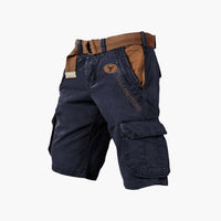 Men's Cargo Shorts with Belt | Multiple Pockets Front