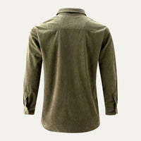 Men's Casual Button Down Corduroy Shirt | Dual Chest Pocket Alternate
