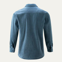 Men's Casual Button Down Corduroy Shirt | Dual Chest Pocket Lifestyle