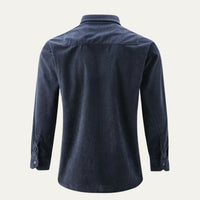 Men's Casual Button Down Corduroy Shirt | Dual Chest Pocket View 13