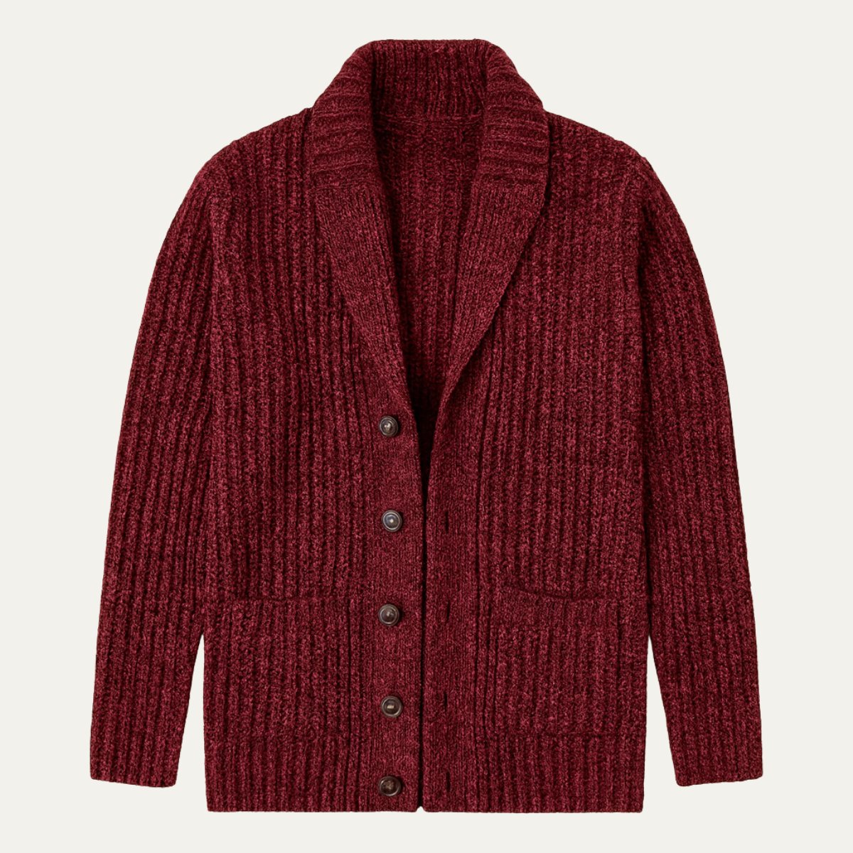 Men's Chunky Knit Shawl Collar Cardigan | Cable-Knit Winter Hero