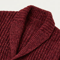Men's Chunky Knit Shawl Collar Cardigan | Cable-Knit Winter View 13