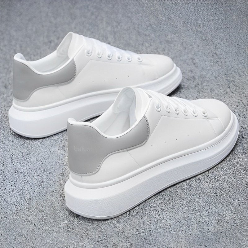 Men's Chunky Platform Casual Sneakers | Lace-Up Back