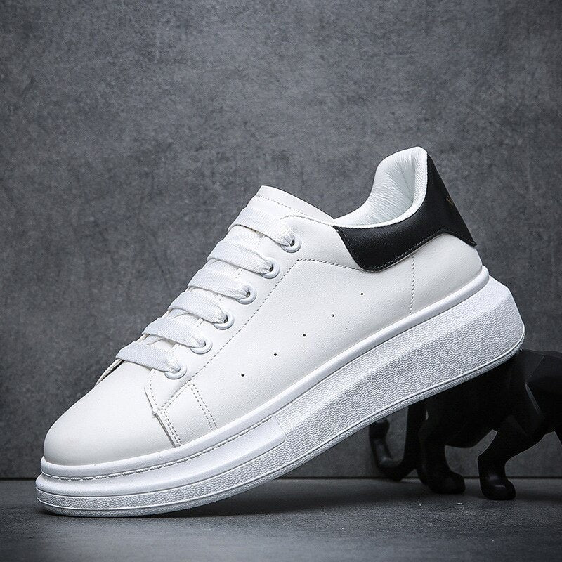 Men's Chunky Platform Casual Sneakers | Lace-Up Detail