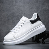 Zapatillas casuales de plataforma gruesa para hombre | Con cordones