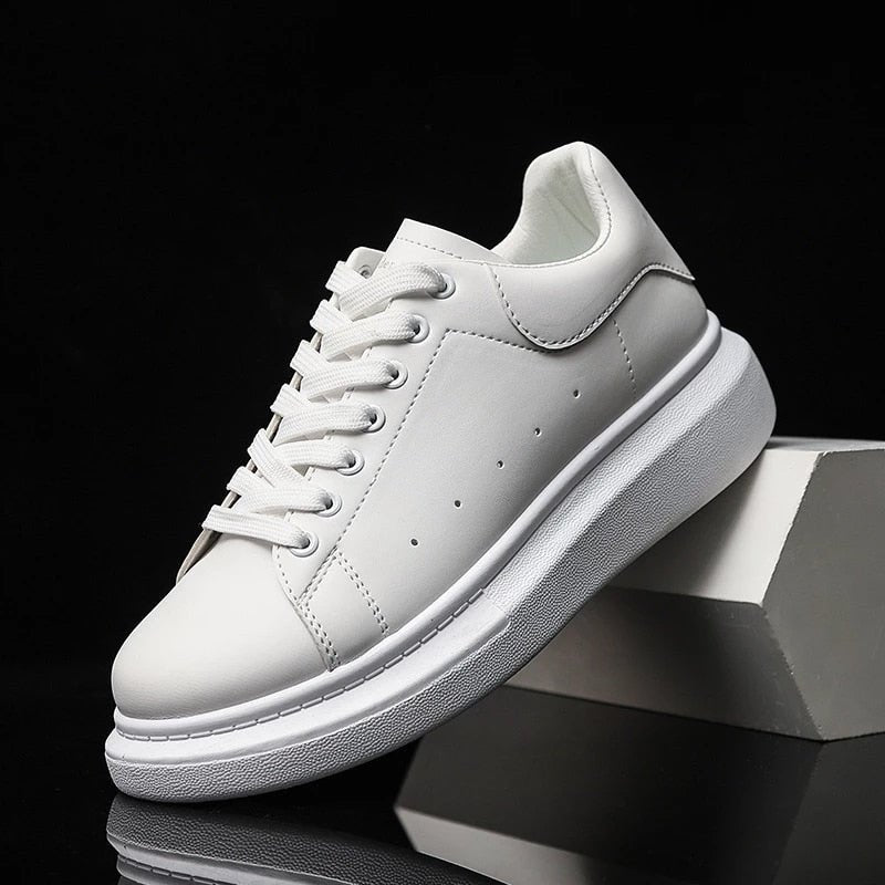 Men's Chunky Platform Casual Sneakers | Lace-Up Front