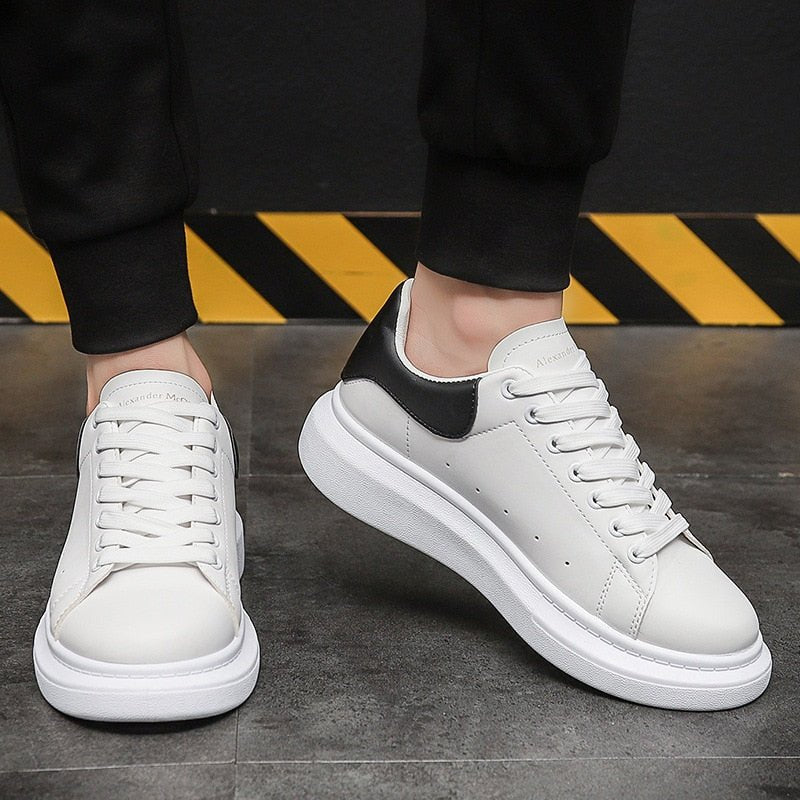 Men's Chunky Platform Casual Sneakers | Lace-Up Hero