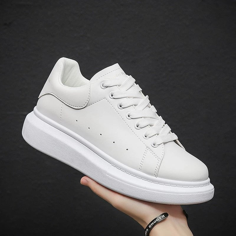 Men's Chunky Platform Casual Sneakers | Lace-Up Side