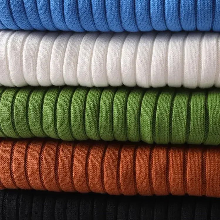 Men's Chunky Turtleneck Sweater | Cotton Knit Angle