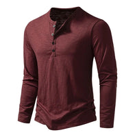 Men's Classic Cotton Henley | Slim Fit View 12