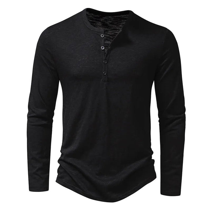 Men's Classic Cotton Henley | Slim Fit View 16