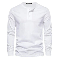 Men's Classic Fit Shirt | Henley Placket Relaxed Back