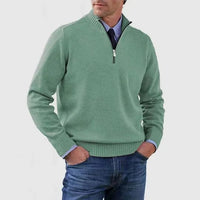 Men's Classic Half Zip Sweater | Tailored Knit Layering Fit Full