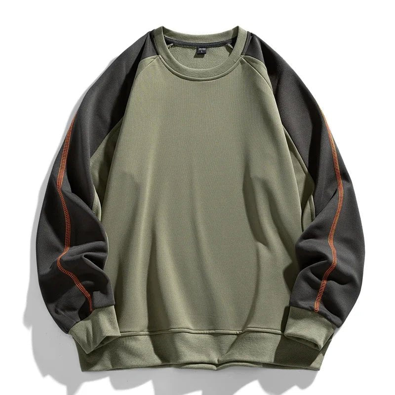 Men's Colorblock Sweatshirt | Raglan Sleeve Relaxed Fit Hero