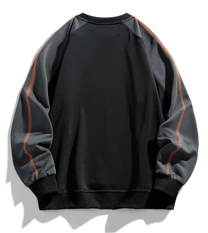 Men's Colorblock Sweatshirt | Raglan Sleeve Relaxed Fit Side