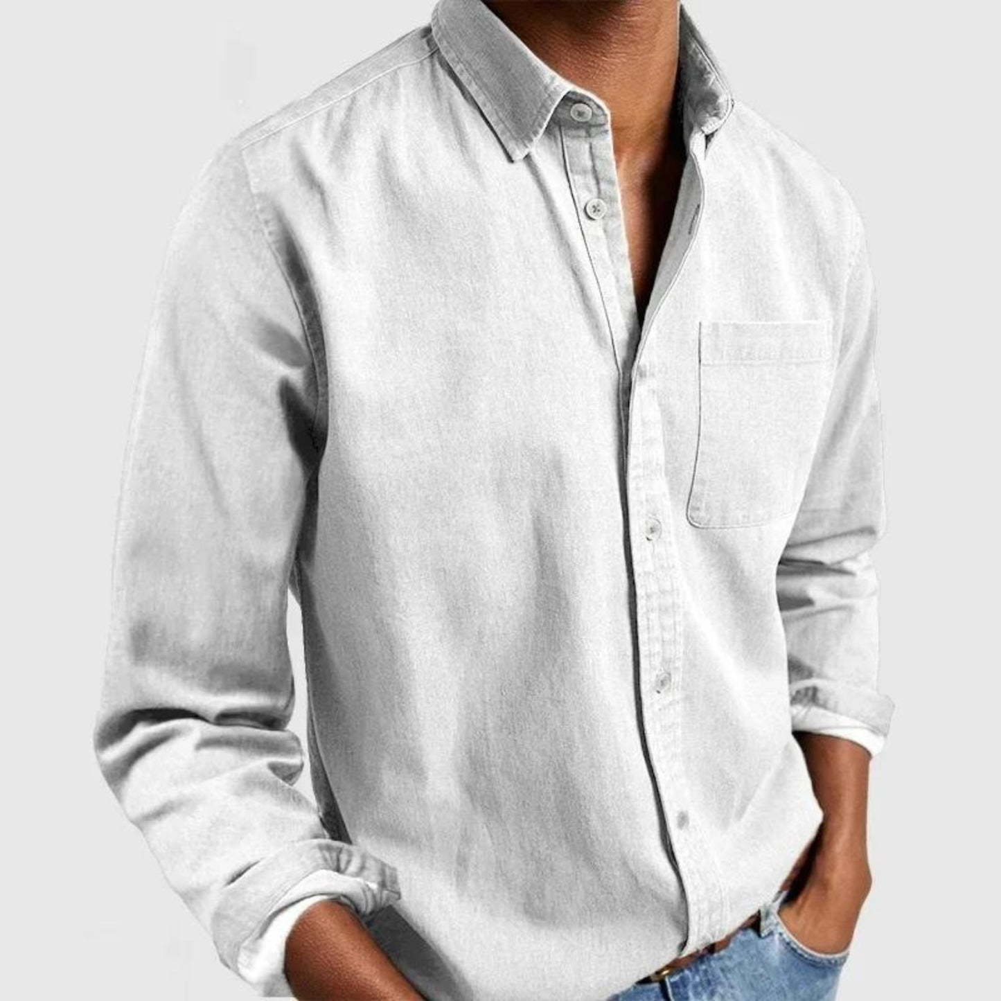 Men's Comfort Shirt with Chest Pocket | Breathable Stretch Fit Lifestyle